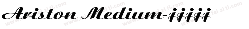 Ariston Medium字体转换